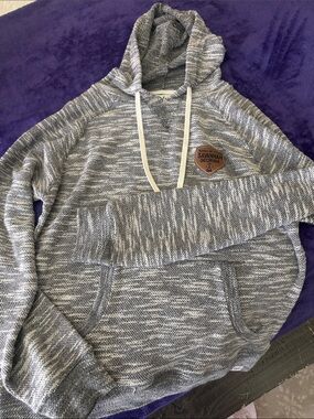 Blue 84 Gray Marled Crewneck Hoodie Sweater